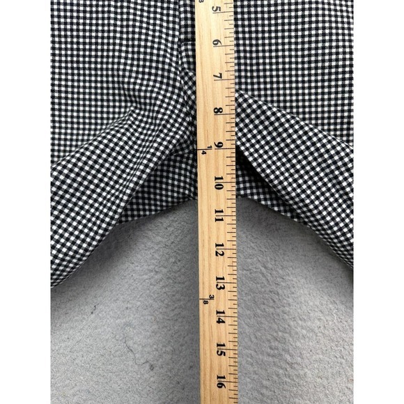 Old Navy Pants Womens 8 Reg Black White‎ Checkered Pixie Khakis Mid Rise Ladies - Picture 8 of 10